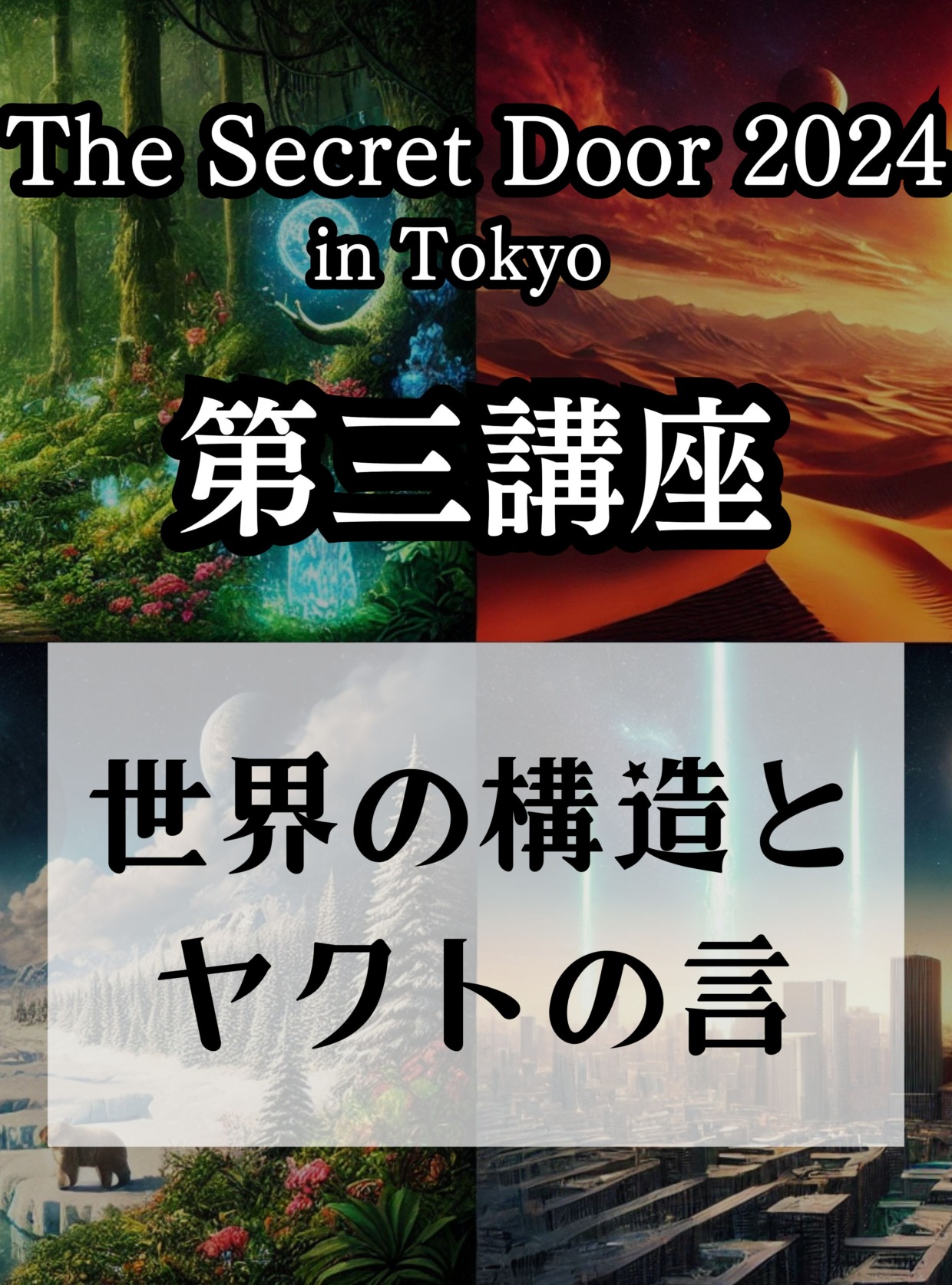 The Secret Door 2024 in Tokyo 単独チケット「第三講座 世界の構造とヤクトの言」